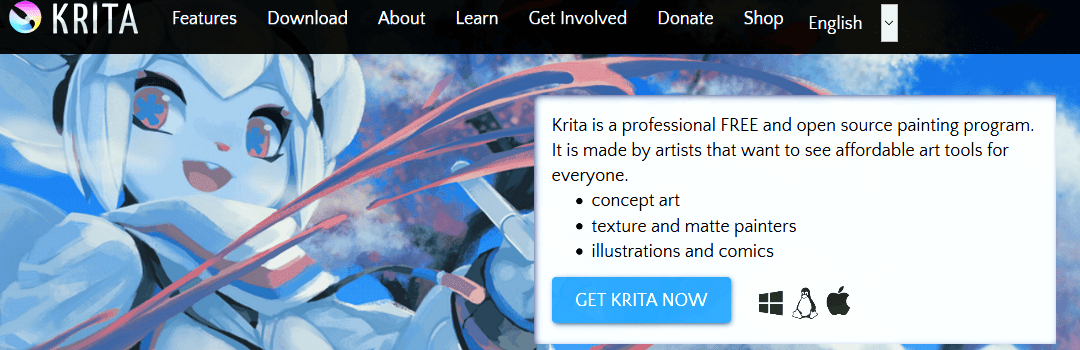 The best free graphic design softwares which shouldn’t be missed Krita