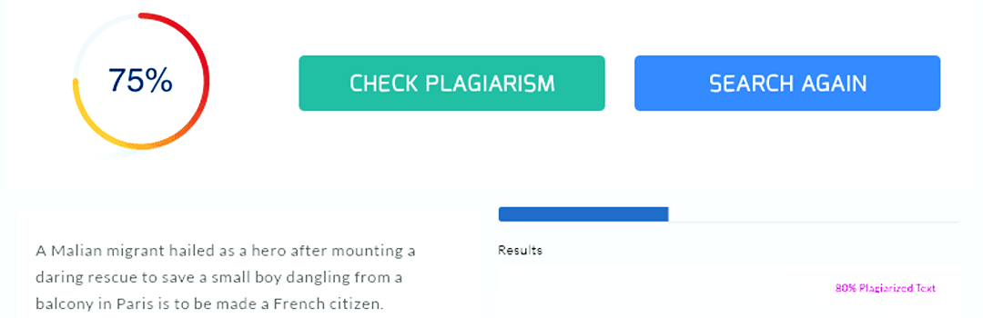 Do a Plagiarism Check
