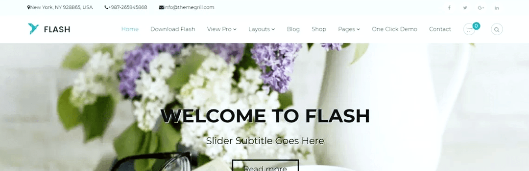 Flash, 15 best free WordPress themes for business websites- Download now