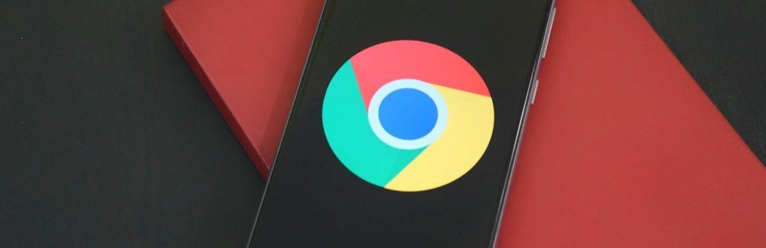 mobile screen chrome browser logo